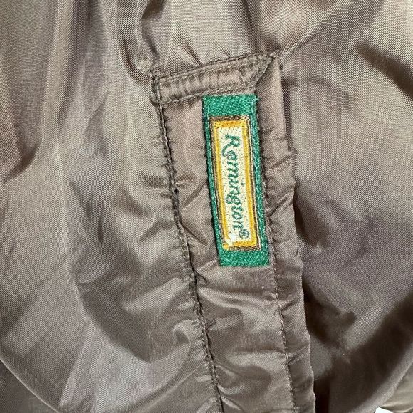 Remington Mens Fleece Lined Warm Hunting Jacket Coat Brown Snap Front M - Picture 5 of 9